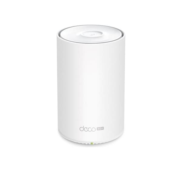 TP-LINK, 4G+ AX1500 Whole Home Mesh Wi-Fi 6 Router, Deco X10-4G (1-pack) Hvid
