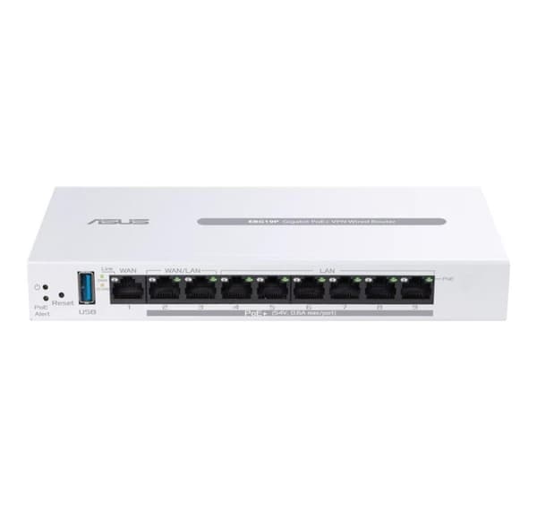 Asus, 9-porttinen Gigabit PoE+ VPN Wired Router, EBG19P