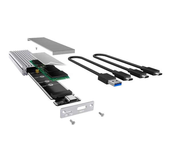 Raidsonic, Icy box Ekstern Type-C™-kabinet til M.2 NVMe SSD, IB-1817Ma-C31
