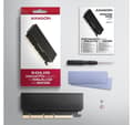 Miniatyrbilde 6 av 7: AXAGON, PCI-Express x16-adapter med kjøler for tilkobling av en NVMe M.2 SSD-stasjon til en datamaskin, PCEM2-XS