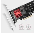 Pikkukuva 4 / 6: AXAGON, PCIe 2x NVMe M.2 -ohjain, PCEM2-ND