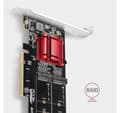 Pikkukuva 5 / 6: AXAGON, PCIe 2x NVMe M.2 -ohjain, PCEM2-ND