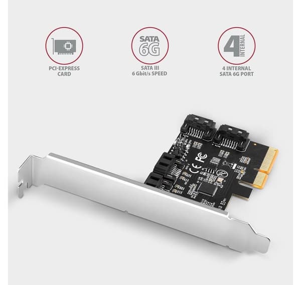 AXAGON, PCIe Controller 4x SATA 6G, PCES-SA4X4