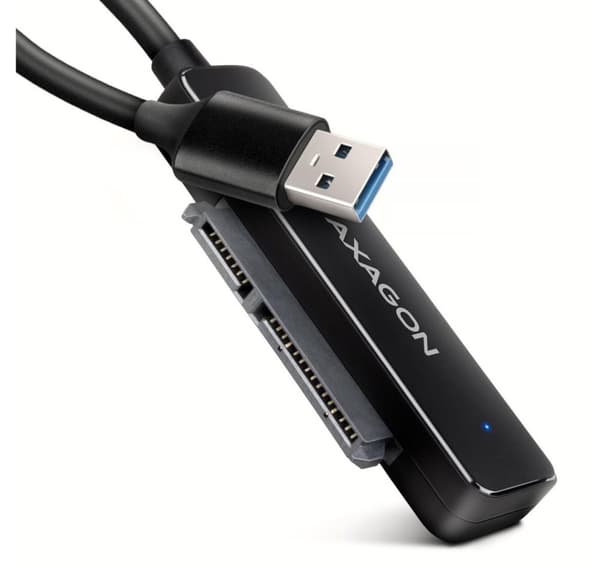 AXAGON, USB-A 5 Gbps SLIM-adapter til 2,5" SSD/HDD, ADSA-FP2A