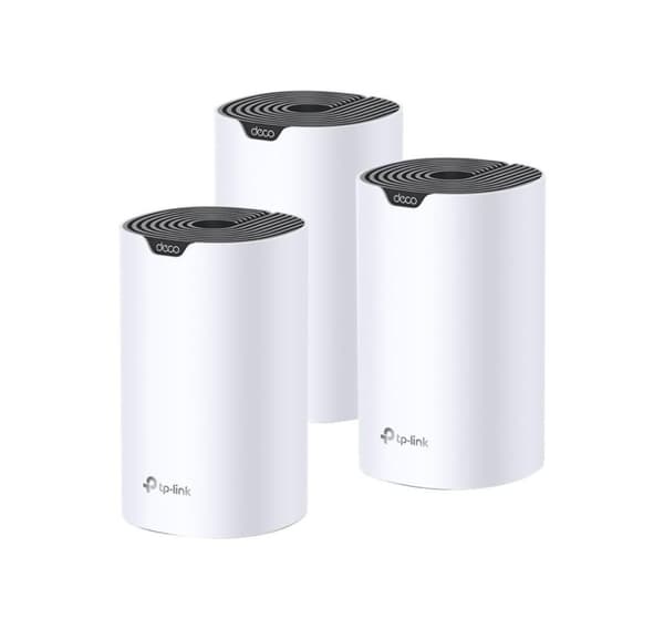 TP-LINK, AC1900 Whole Home Mesh Wi-Fi-system, Deco S7 (3-pack) Vit, Svart