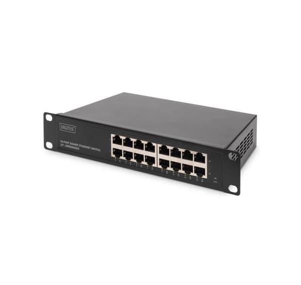 Digitus, 16-ports Gigabit Ethernet-switch, DN-80115