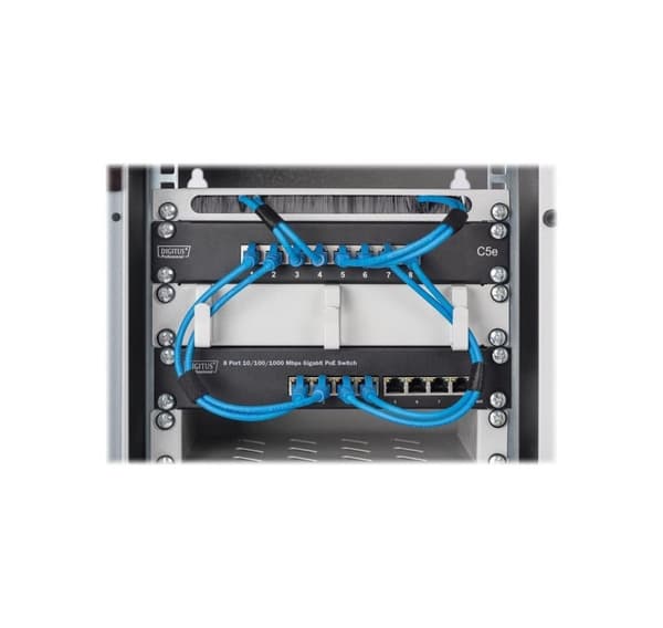 Digitus, 8-porters Gigabit Ethernet PoE-svitsj, DN-95317
