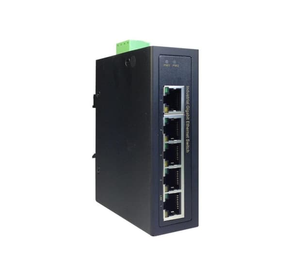 Digitus, Industriell 5-portars Gigabit-switch, DN-651107 Svart