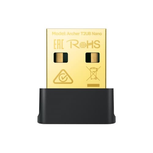 TP-Link Archer T2UB Nano V1 - nätverksadapter - USB 2.0 Svart