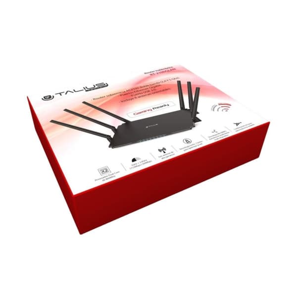 Router Talius RT2100GLAN Svart USB RJ45 Ethernet LAN USB 3.2 USB x 3 Wi-Fi