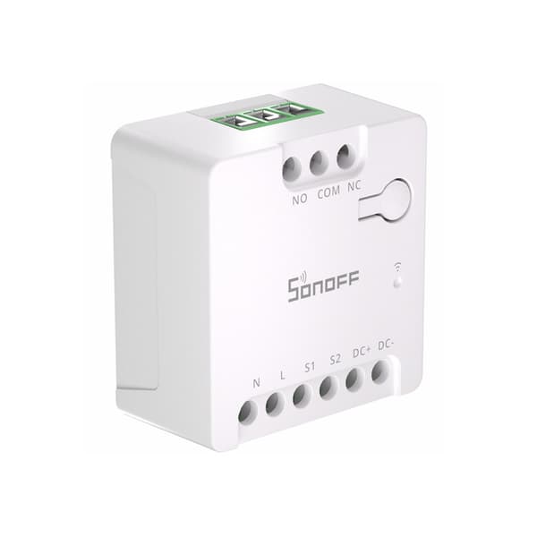 WiFi-switch med Matter-stöd, potentialfri kontakt och 12–48V AC/DC-kompatibilitet