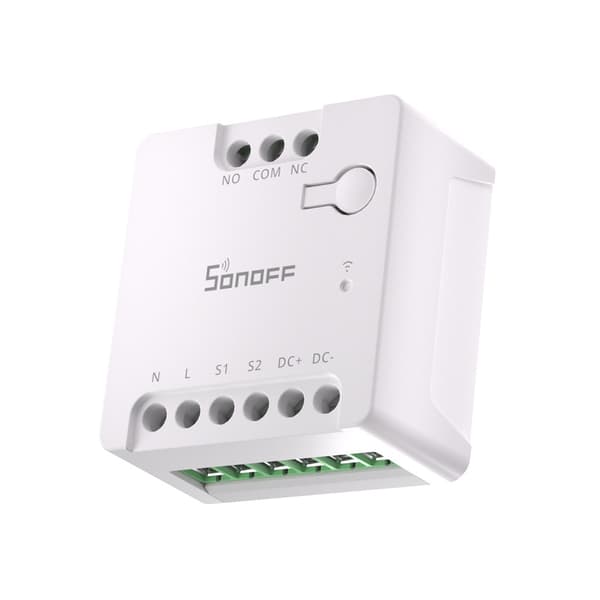 WiFi-switch med Matter-stöd, potentialfri kontakt och 12–48V AC/DC-kompatibilitet