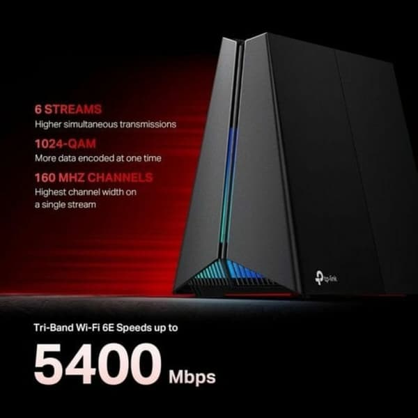 Router TP-Link ARCHER GXE75 RJ45 Ethernet LAN