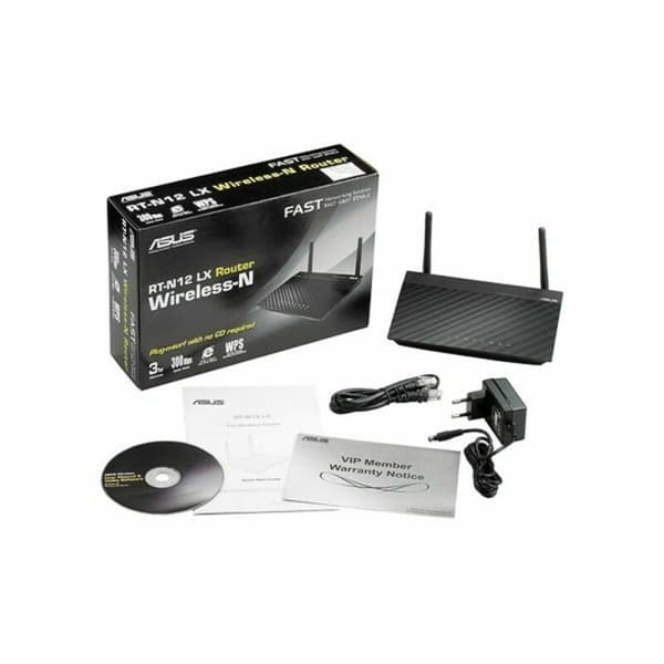 Router Asus RT-N12LX Sort USB RJ45 Ethernet LAN Wi-Fi