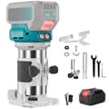 Miniatyrbillede 1 af 2: Trådløs router, børsteløs motor, variabel hastighedskontrol, 6 mm til 8 mm chuckdiameter,Med 1 batteri