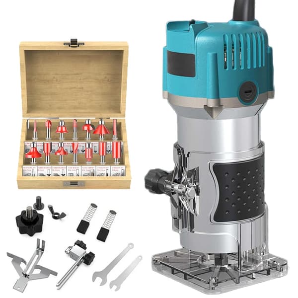 Puuporakone, 800W Teho, 30000RPM Nopeus,EU-pistoke