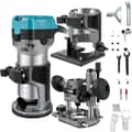 Miniatyrbillede 2 af 2: Træfræsemaskine, 710W effekt, hastighed 13000-33000 RPM, aluminiumlegering materiale,Fast Plunge Tilt