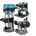Miniatyrbillede 1 af 2: Træfræsemaskine, 710W effekt, hastighed 13000-33000 RPM, aluminiumlegering materiale,Fast Plunge Tilt