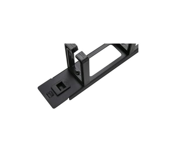 SOMI Networks, 19" værktøjsløs kabelstyringsstang med 5 stk. plastringe, CMB-02-TOL