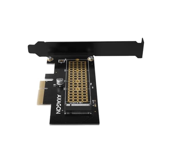AXAGON, PCI-Express x4 interne adapter til tilslutning af en NVMe M.2 SSD disk til en computer, PCEM2-N