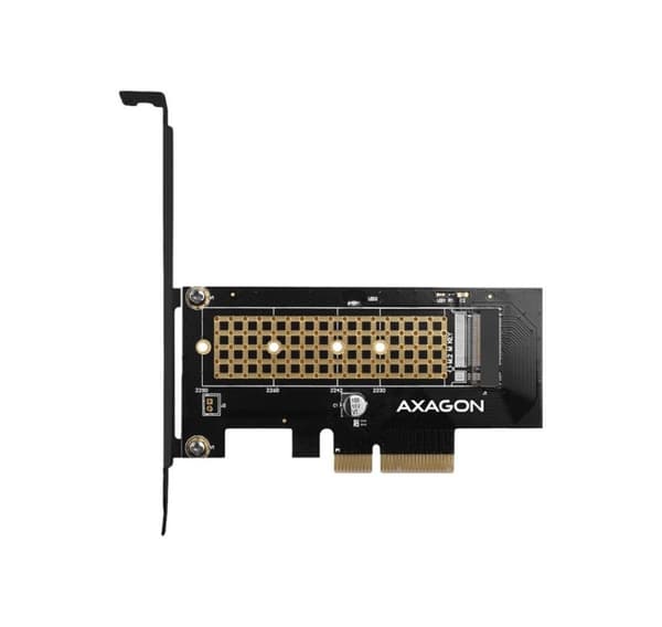 AXAGON, PCI-Express x4 interne adapter til tilslutning af en NVMe M.2 SSD disk til en computer, PCEM2-N