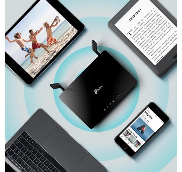 TP-LINK, AC1200 trådløs Dual Band 4G LTE-router, Archer MR402