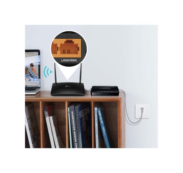 TP-LINK, AC1200 trådløs Dual Band 4G LTE-router, Archer MR402