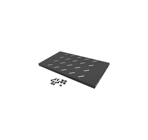 Lanberg, 19" fast hylde 1U/486x270mm, max bæreevne op til 120kg, AK-1001-B