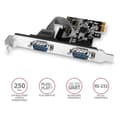 Miniatyrbilde 2 av 6: AXAGON, PCI-Express-kort med to 250 kbps serielle porter, PCEA-S2N