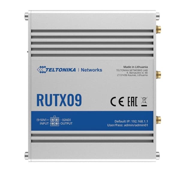 Teltonika, robust industriel LTE-A Cat6-router, RUTX09
