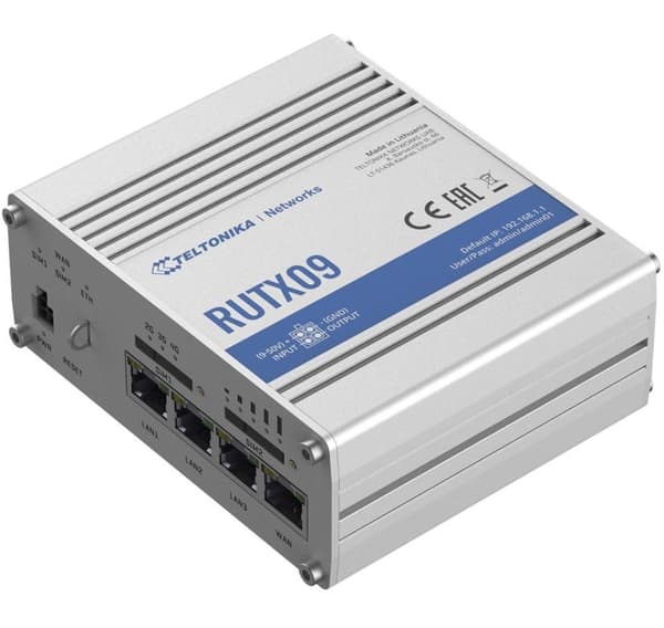 Teltonika, robust industriel LTE-A Cat6-router, RUTX09
