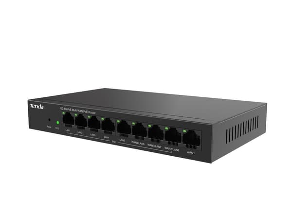 Tenda G0-8G-PoE kablet router Gigabit Ethernet Sort