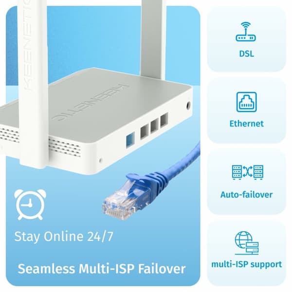 Reititin Keenetic KN-1613-01EN Ethernet LAN Wi-Fi
