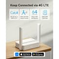 Miniatyrbillede 2 af 8: Router Cudy LT300_EU Hvid RJ45 RJ45 x 1 Wi-Fi 4
