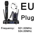Miniatyrbillede 2 af 2: Trådløs mikrofon, UHF-teknologi, Individuel volumenkontrol, EU STIK 501 524 MHz