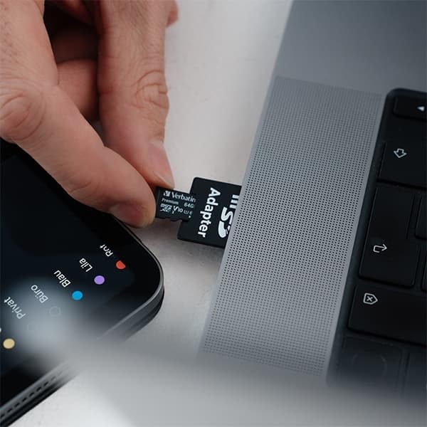 Verbatim Minneskort microSDXC 64GB V10 Med Adapter - Svart