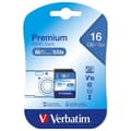 Miniatyrbild 5 av 5: Verbatim Minneskort SDHC 16GB V10 Karta Premium U1 - Svart