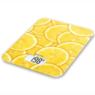 Beurer Kitchen Scale KS19 Lemon Glas 5kg 20mm