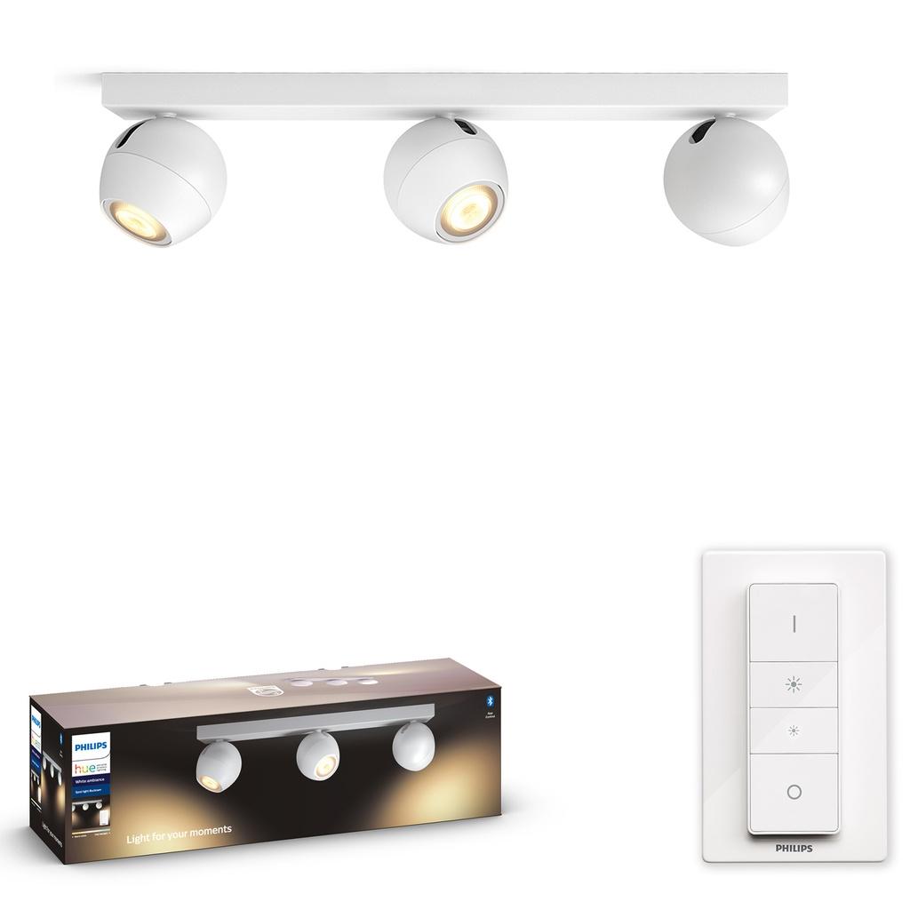 Philips Hue Buckram 3 x 5W Spots White