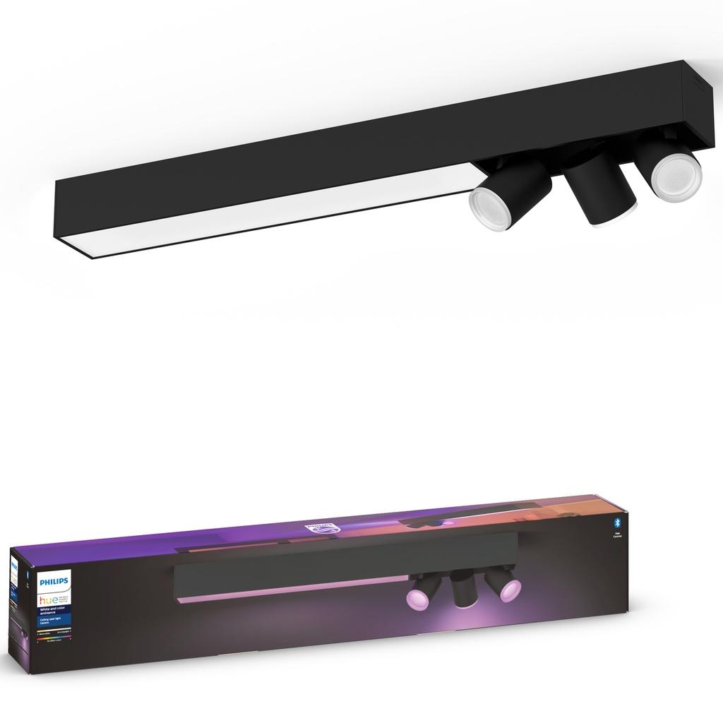 Philips Hue Centris 3 x 5.7W Spots + Ceiling Light Black