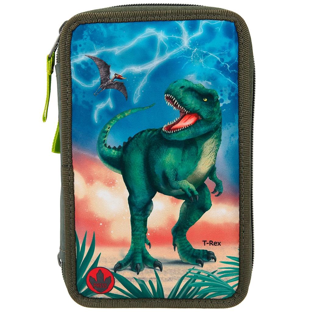 Dino World Trippelpennfodral m. LED