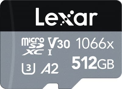 Lexar Pro 1066x microSDHC/microSDXC UHS-I (SILVER) R160/W120 512GB