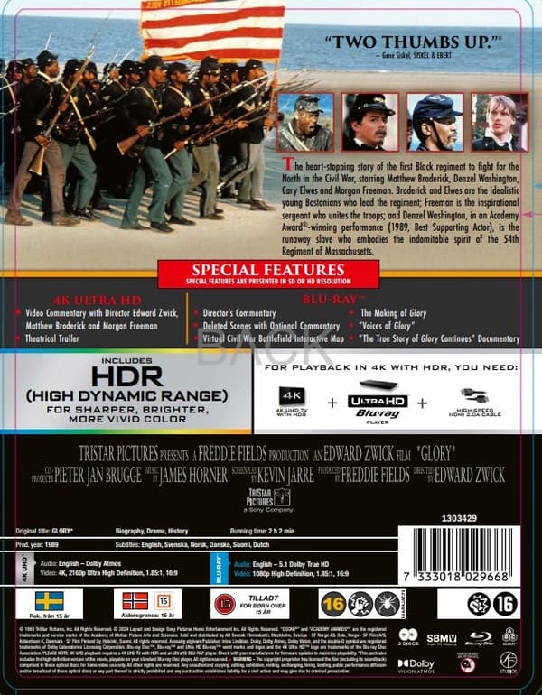 Glory - Limited Steelbook (4K Ultra HD + Blu-ray)