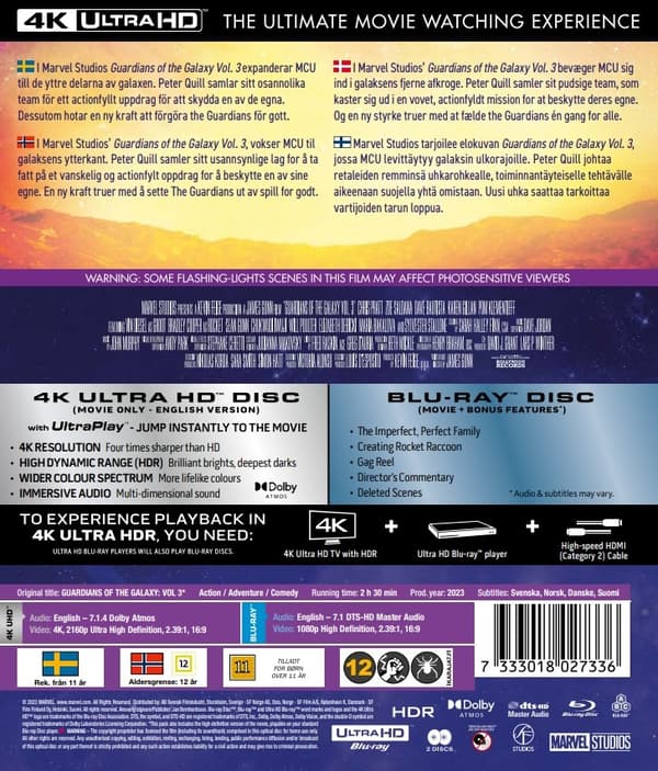 Guardians of the Galaxy Vol. 3 (4K Ultra HD + Blu-ray)