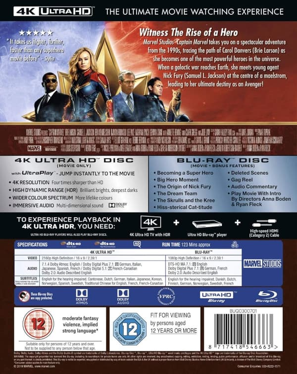 Captain Marvel (4K Ultra HD + Blu-ray) (Import)