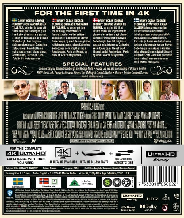 Ocean's Twelve (4K Ultra HD)