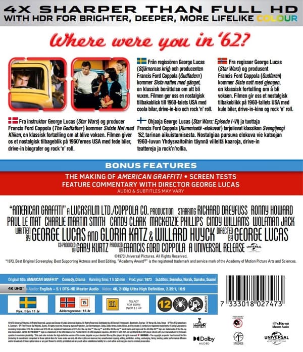 American Graffiti (4K Ultra HD + Blu-ray)