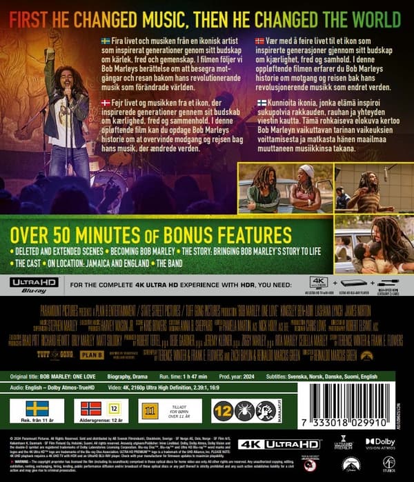 Bob Marley: One Love (4K Ultra HD)