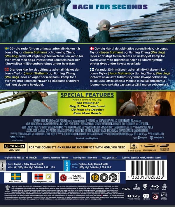 Meg 2: The Trench (4K Ultra HD + Blu-ray)