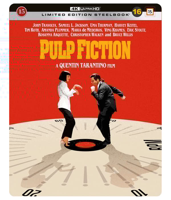 Pulp Fiction Limited Edition Steelbook (4K Ultra-HD) (Nordic)